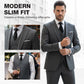 👔Slim-fit 3-delig pak voor heren – Getailleerde pasvorm, hoogwaardige stof en perfect voor formele gelegenheden🤵