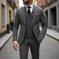👔Slim-fit 3-delig pak voor heren – Getailleerde pasvorm, hoogwaardige stof en perfect voor formele gelegenheden🤵