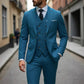👔Slim-fit 3-delig pak voor heren – Getailleerde pasvorm, hoogwaardige stof en perfect voor formele gelegenheden🤵