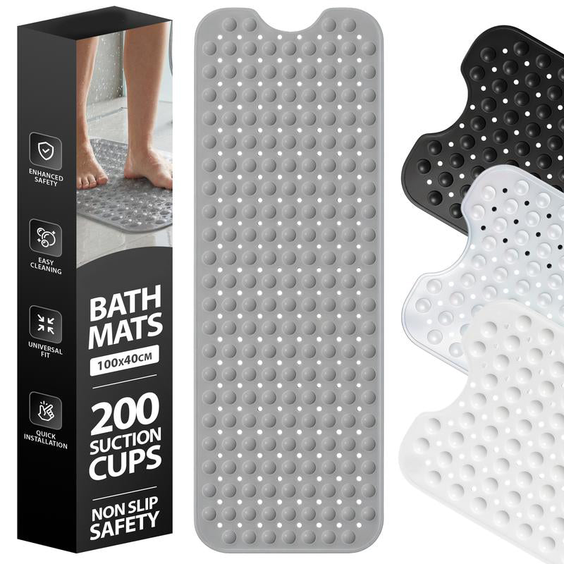 🎉 Nieuw 2026 – Antislip Badmat met Zuignappen 40"x16" | Veilig, Comfortabel & Snel Droog