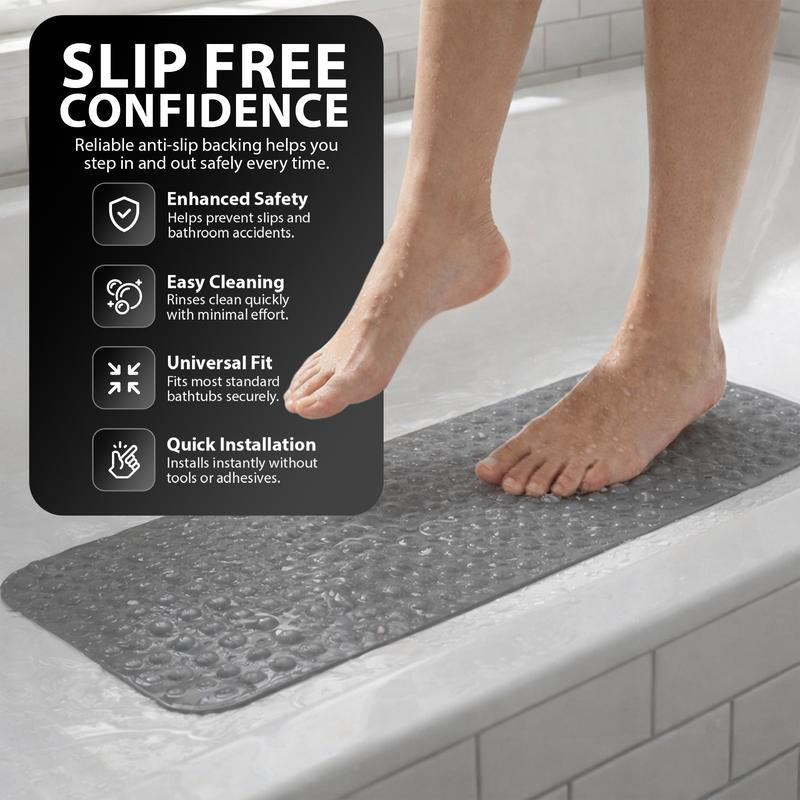🎉 Nieuw 2026 – Antislip Badmat met Zuignappen 40"x16" | Veilig, Comfortabel & Snel Droog
