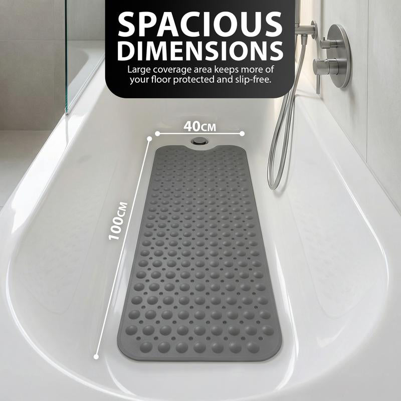 🎉 Nieuw 2026 – Antislip Badmat met Zuignappen 40"x16" | Veilig, Comfortabel & Snel Droog