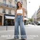 🔥Hoge Taille Jeans met Wijde Pijpen – Comfortabel & Trendy👖