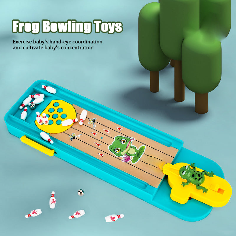 Tafelmodel vingerkikker bowling speelgoed