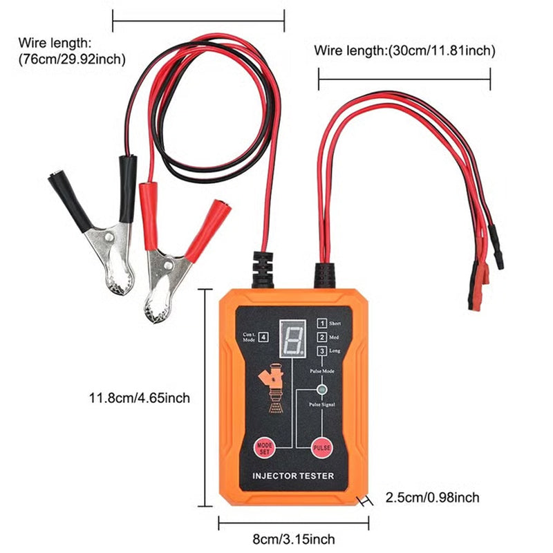 🚗 Professionele 4-Modus Brandstofinjector Tester & Reiniger – Herstel Motorprestaties