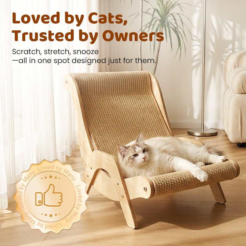 🐱 NU 50% KORTING! ⏰ 2-in-1 Sisal Krab- en Ligstoel voor Katten – Krabben & Loungen, Duurzaam Sisal & Ruimtebesparend 🛏️
