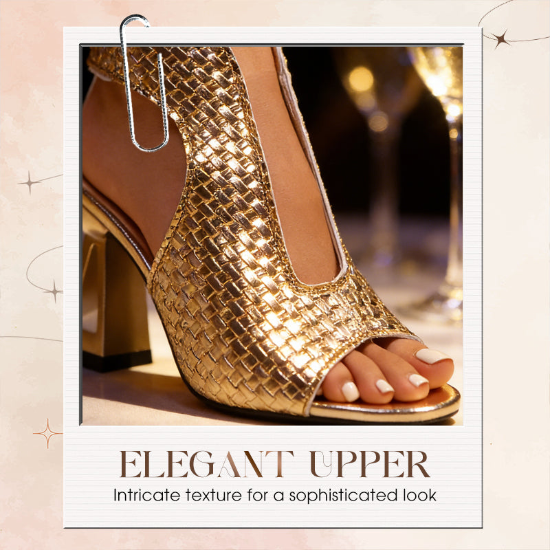 ⏳ Tijdelijk 50% korting⏰ Elegante damessandalen met peeptoe-hak👡