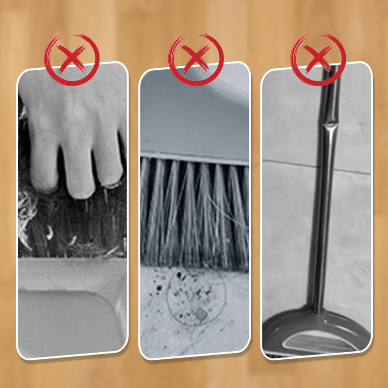 🧹Staande Bezem & Stofblik Set – 180° Draaibaar & Zelfreinigend – Moeiteloos Schoonmaken zonder Gedoe!