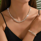 💎50% KORTING NU✨Verstelbare Strass Blad Link Ketting & Armband Set – Elegant Ontwerp, Sprankelende Kristallen & Perfect Cadeau🍃
