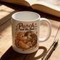 "Punch and His Bear" schattige aap keramische mok
