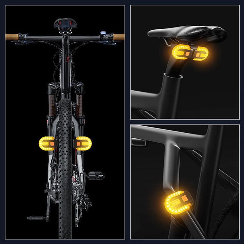 🚴 NU 50% KORTING! 🔦 Draadloos fietsachterlicht met afstandsbediening – automatische remsensor, meer dan 30 lichtstanden en USB-oplaadbaar ⚡