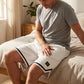 🔈🔈2026 NIEUWE AANWINSTEN - HOT SELLERS🔥🩳Sportshort met trekkoord in de taille en gestreepte zoom