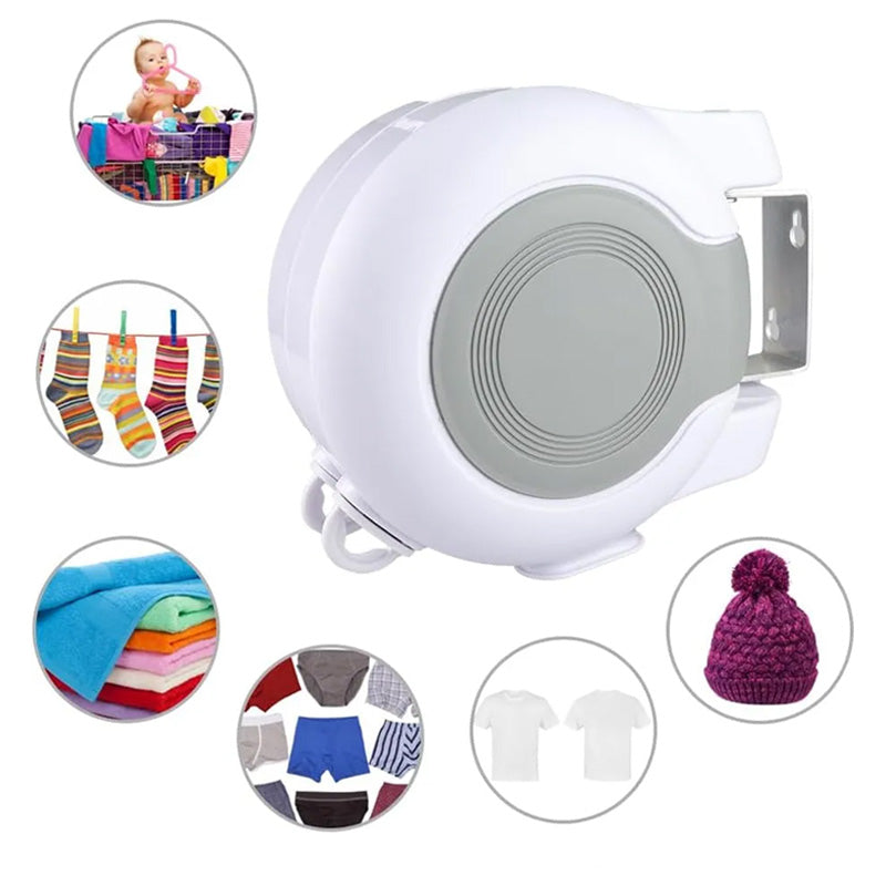 💖Een geweldige koop💥Een handige hulp in huis✨Uitschuifbare waslijn met twee lijnen