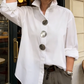 👚 Oversized Damesblouse met Knopen – Stijlvol & Comfortabel