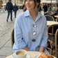 👚 Oversized Damesblouse met Knopen – Stijlvol & Comfortabel