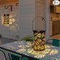 🌙 Solar Hanglantaarn met Schaduwpatroon – Magische Tuinverlichting