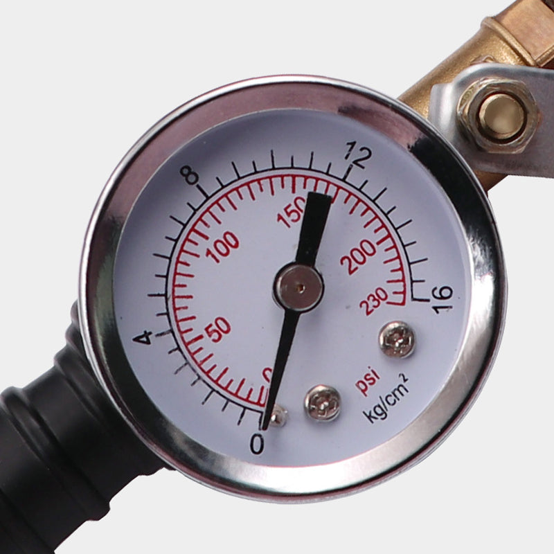 Zware Bandenpomp Met Drukmeter – Altijd De Juiste Spanning🔥Stevig, nauwkeurig & betrouwbaar