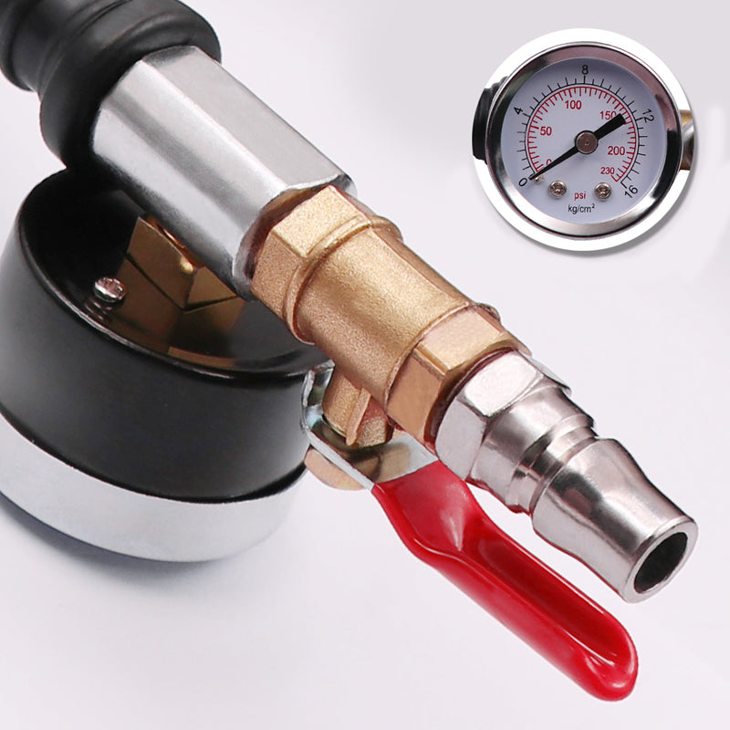 Zware Bandenpomp Met Drukmeter – Altijd De Juiste Spanning🔥Stevig, nauwkeurig & betrouwbaar