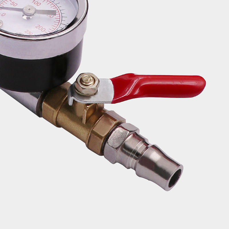 Zware Bandenpomp Met Drukmeter – Altijd De Juiste Spanning🔥Stevig, nauwkeurig & betrouwbaar