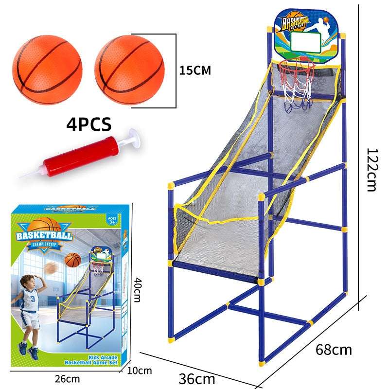 ⏰ NU 50% KORTING!⛹️Snelle verzending 🚚💨Stoere basketbalspel voor binnen voor kinderen met 4 ballen🏀