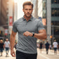 💎 50% KORTING! 💎 Herens Sneldrogend Kortmouw Overhemd T-shirt – Atletische Pasvorm, Kreukvrij & Perfect voor Werk of Weekend! 👕✨
