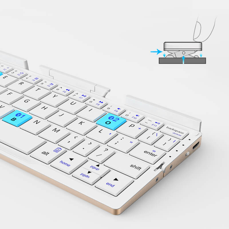 Mini opvouwbaar toetsenbord voor telefoon/tablet/laptop