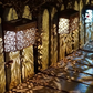 Solar LED Wandlamp met Opengewerkt Design voor Tuin & Pad