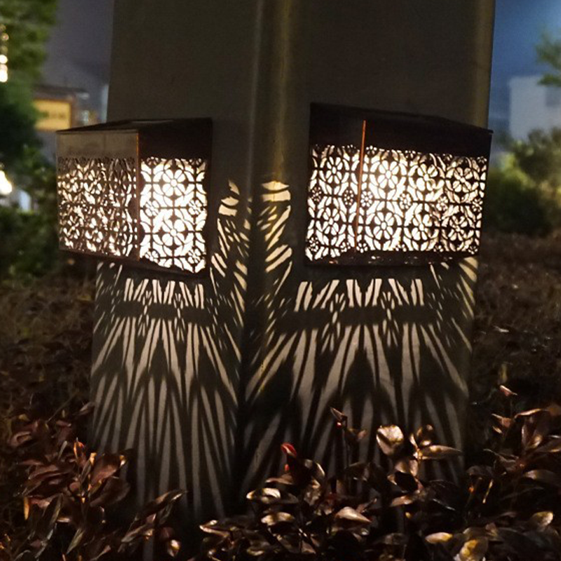 Solar LED Wandlamp met Opengewerkt Design voor Tuin & Pad