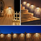 Solar LED Wandlamp met Opengewerkt Design voor Tuin & Pad