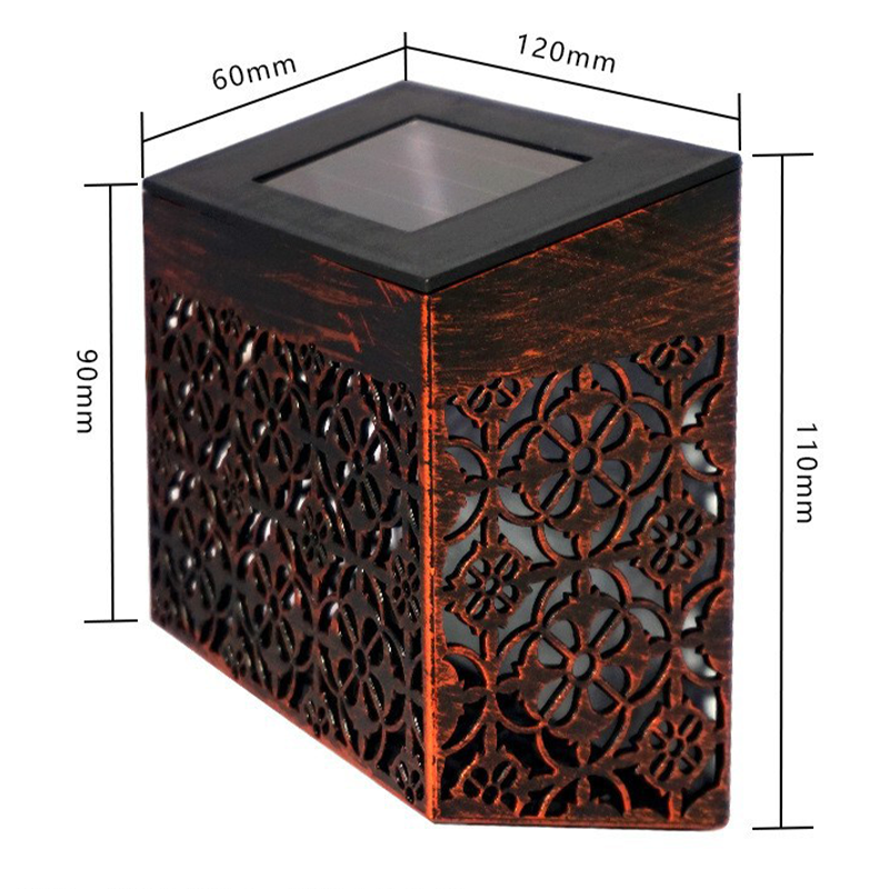 Solar LED Wandlamp met Opengewerkt Design voor Tuin & Pad