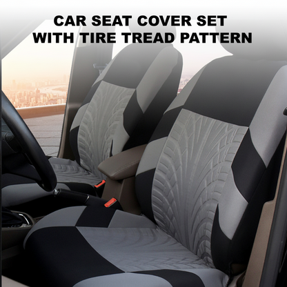 ✅ Buy multiple sets – save even more!🚗Car Seat Cover Set with Tire Tread Pattern