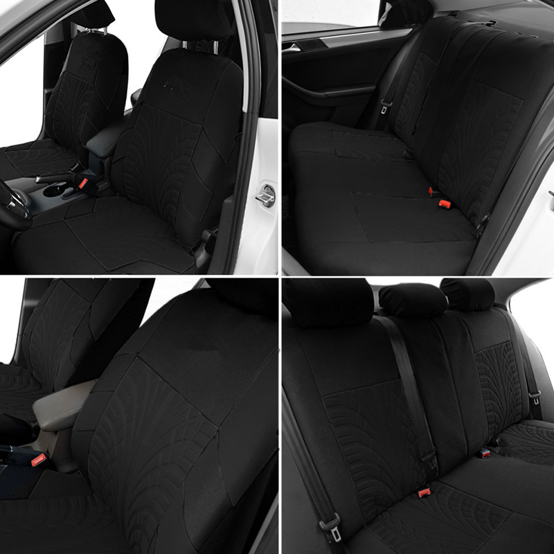 ✅ Koop meerdere sets – bespaar nog meer! 🚗 Autostoelhoezenset met Bandenprofiel Patroon