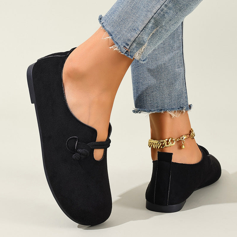🥿NU 50% KORTING!🎀Comfortabele instappers van imitatie suède – gemakkelijk aan en uit te trekken, ruime ronde neus en tijdloze kleuren💫