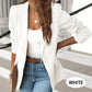 Elegante effen jas met kraag