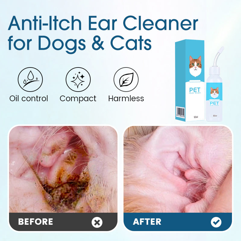 🐱50% KORTING👂Alsof je een fluisterende dierenarts in een flesje hebt die jeuk en stank uit de oren van je huisdier tovert! Zachte siliconen tip, natuurlijke plantenextracten, en veilig voor kat én hond – geen gekrab meer, geen irritatie.