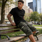 💖Camouflage-cargoshorts voor heren – met meerdere zakken, verstelbare taille en ademende stof