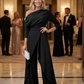 Dames elegante jumpsuit met één schouder