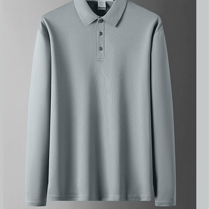 Heren Effen Business-Casual Top