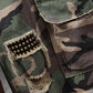 Heren Cargoshort met Studs en Camouflageprint