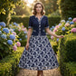 Elegante A-lijn Jurk met Bloemenprint