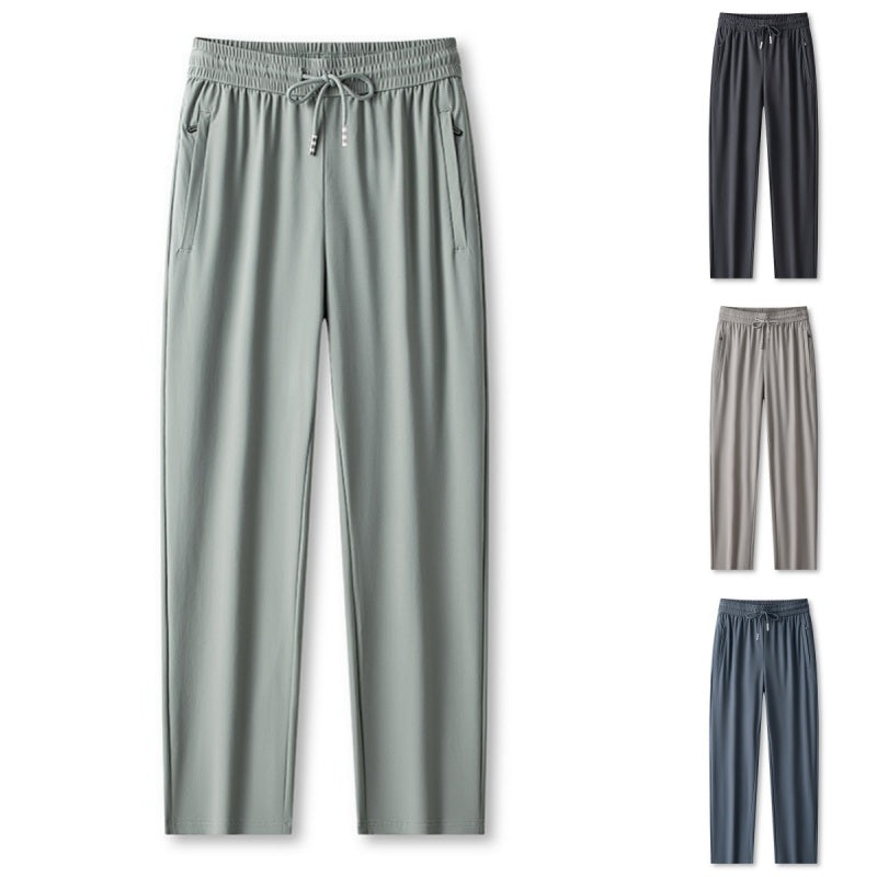 💖Ice Feel sneldrogende atletische broek – verkoelende stof, losse pasvorm en vochtafvoerend (M–4XL) 🌿👖
