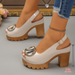 👡NU 50% KORTING!🔥Elegante sandalen met open teen en gesp en hak – Chique design, comfortabele hak en perfect voor elke gelegenheid✨