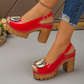 👡NU 50% KORTING!🔥Elegante sandalen met open teen en gesp en hak – Chique design, comfortabele hak en perfect voor elke gelegenheid✨