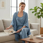 Elegante 3-delige loungewear voor dames in losse pasvorm