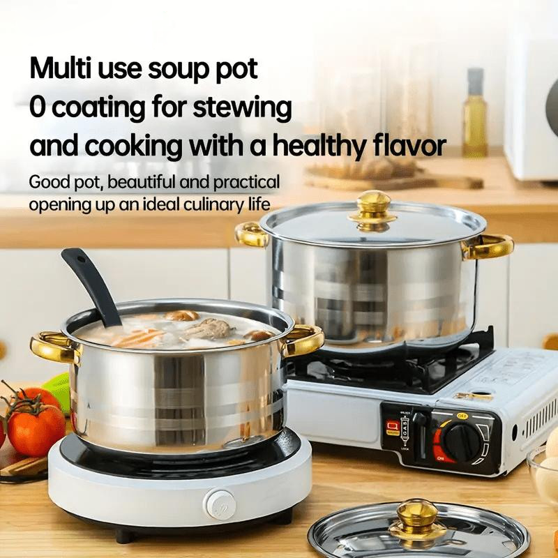 🍳 50% KORTING NU! 🔥 5-Delig Roestvrijstalen Kookgerei Set met Glazen Deksels – Duurzaam, Gelijkmatige Warmteverdeling & Elegant Ontwerp ✨