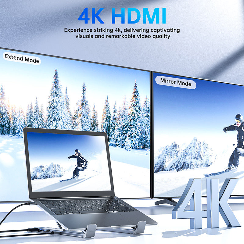 USB-C Dockingstation Laptopstandaard met 4K HDMI