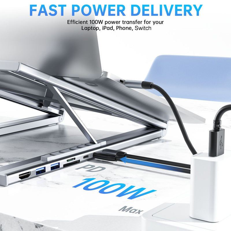 USB-C Dockingstation Laptopstandaard met 4K HDMI