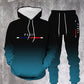 Sportset met kleurovergang🔥Compleet met hoodie & broek — Voorzien van een kangoeroezak en tailleband met trekkoord. Perfect voor zowel de sportschool als op straat!💪