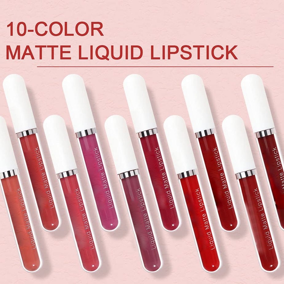 💝10 stuks matte, waterdichte en langhoudende lipgloss