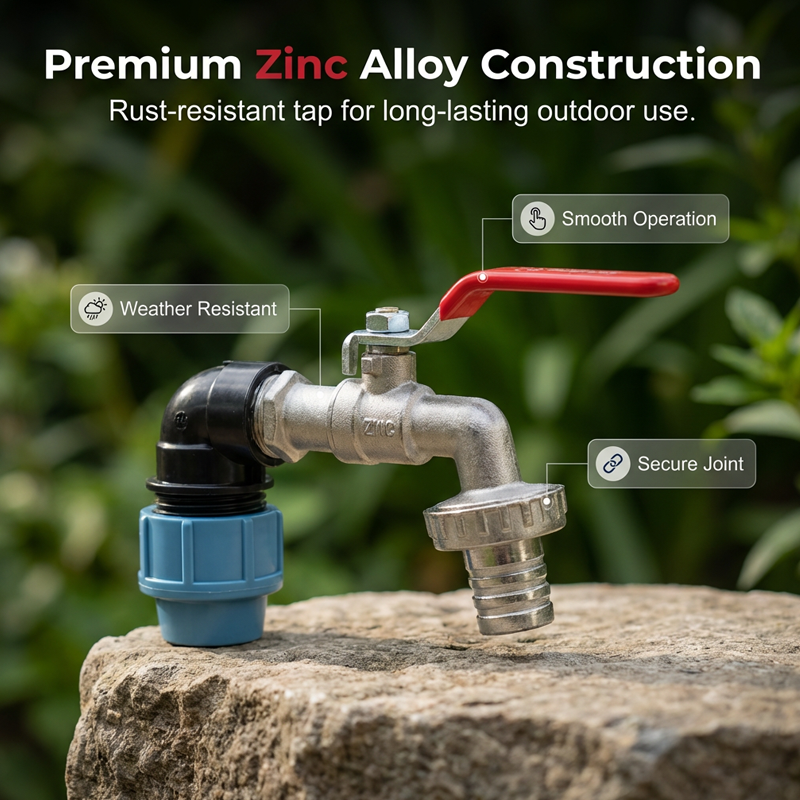 Adapter-set voor IBC-tanks – verhoging, tapkraan van zinklegering (3/4“), PE-slang & haakse stukken – ideaal voor tuin & huishouden 💧🏡